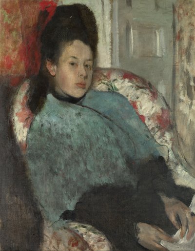 Portret van Elena Carafa door Edgar Degas